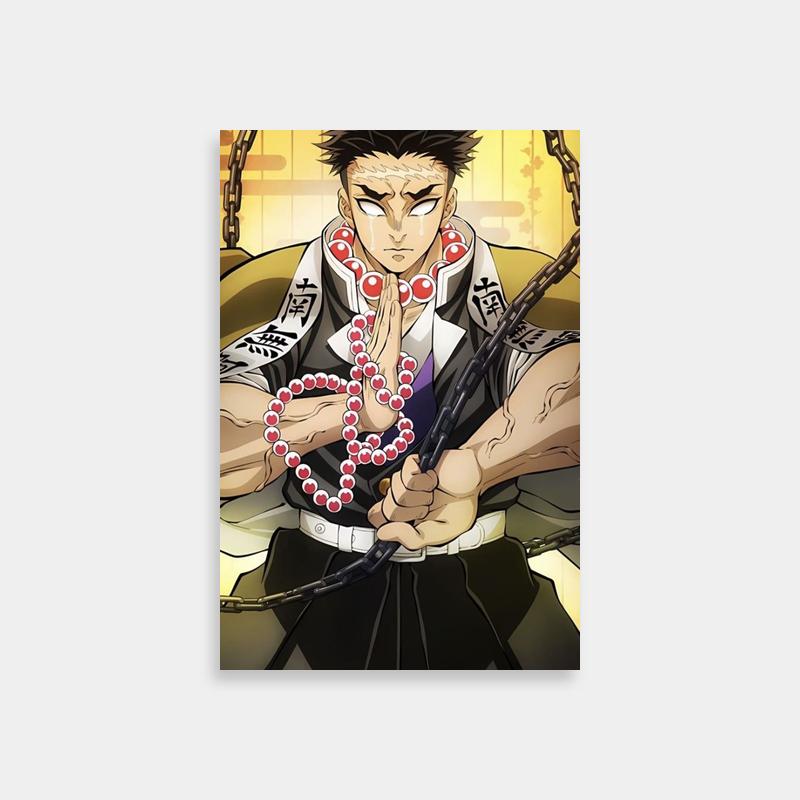 Gyomei Himejima Stone Hashira Demon Slayer Poster
