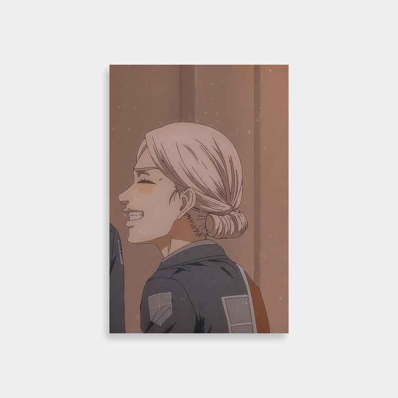 Historia Reiss Attack on Titan Poster - Blonde Anime Woman in Thought