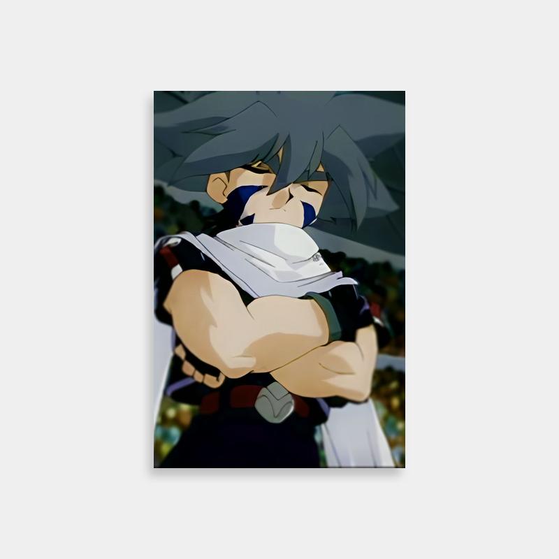 Kai Hiwatari Beyblade Poster - Determined Anime Character Gazing Forward