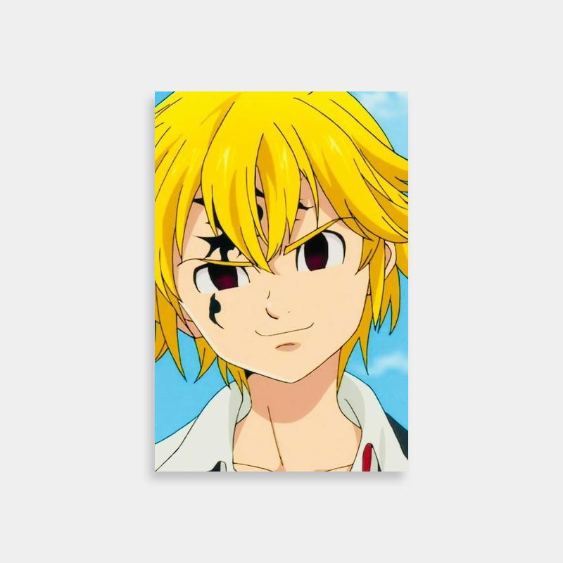 Meliodas Blonde Hair Anime Poster - Seven Deadly Sins Art