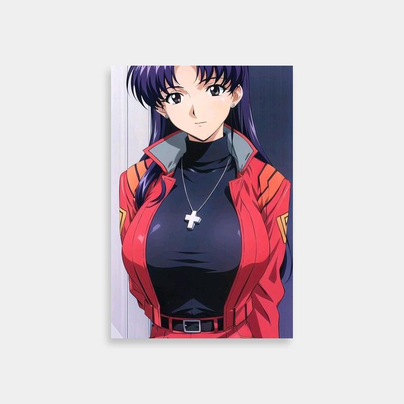 Misato Katsuragi Neon Genesis Evangelion Dramatic Pose Poster