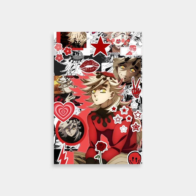 Doma Demon Slayer Sticker Collage Poster - Unique Anime Art