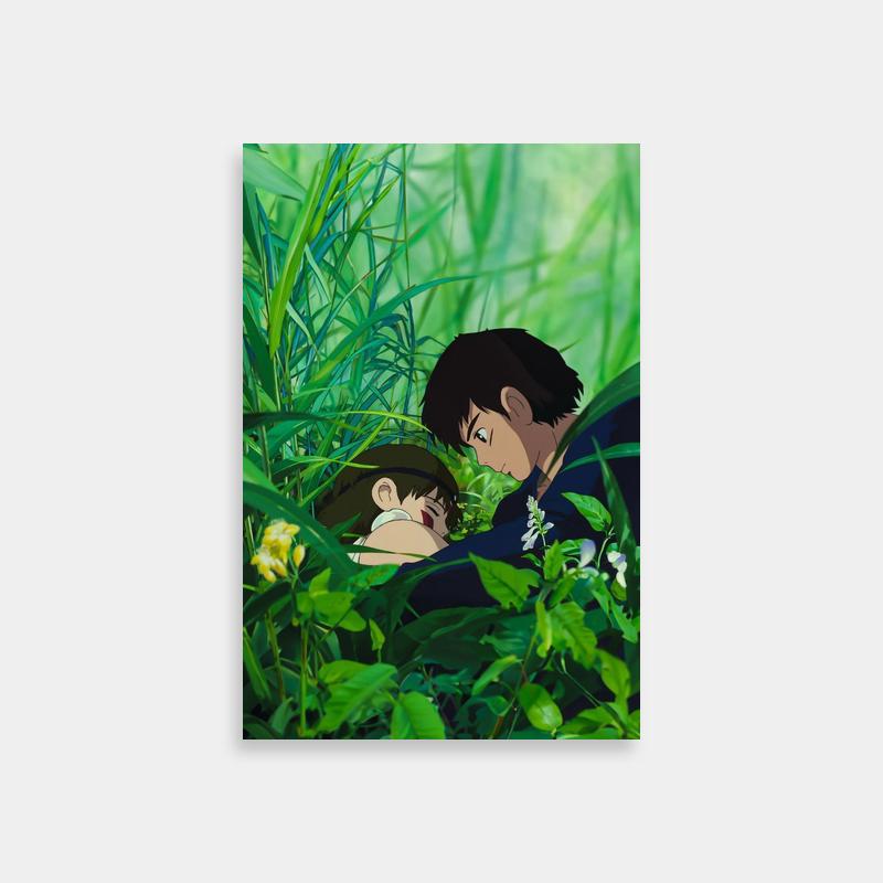 Princess Mononoke Ashitaka Poster - Two People in Tall Grass Art