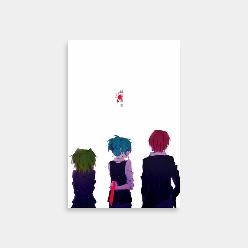 Kaede Kayano Anime Trio Poster - Umbrella Scene Art