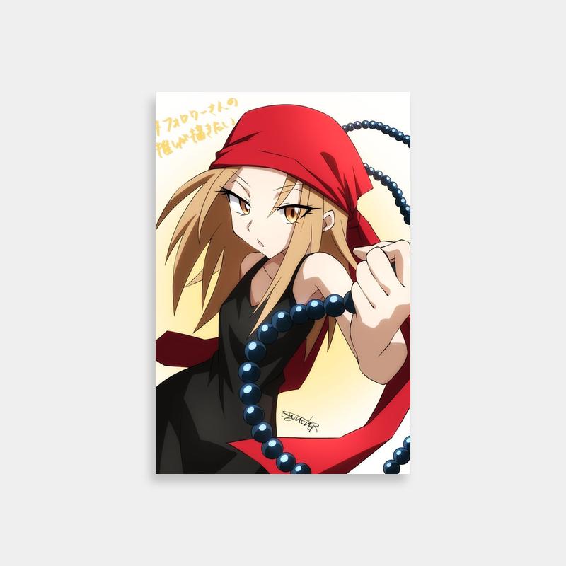 Anna Kyoyama Shaman King Poster - Blonde Anime Character Art