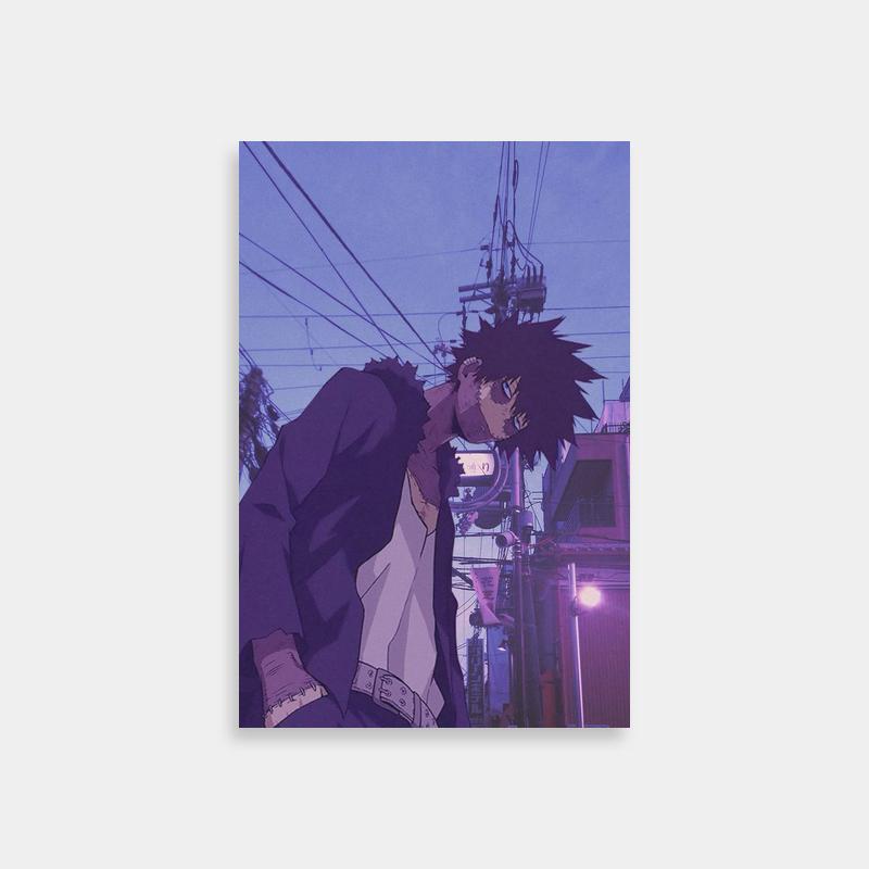 Dabi My Hero Academia Poster - Urban Street Scene
