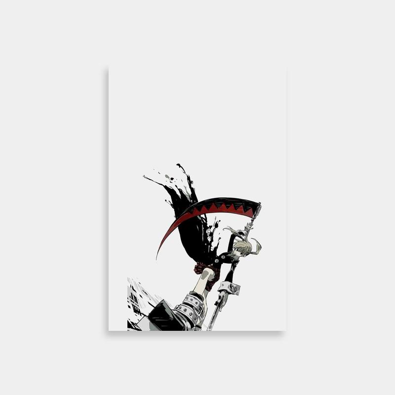 Maka Albarn Soul Eater Art - Snowboarding on Painted Waves