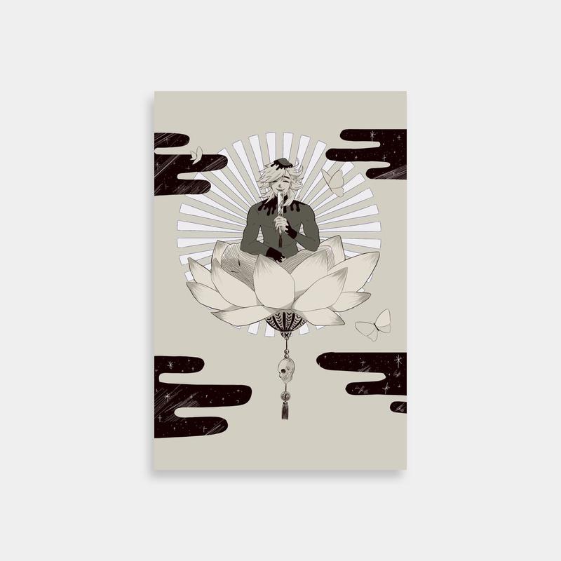 Doma Demon Slayer Poster - Woman on Lotus Flower