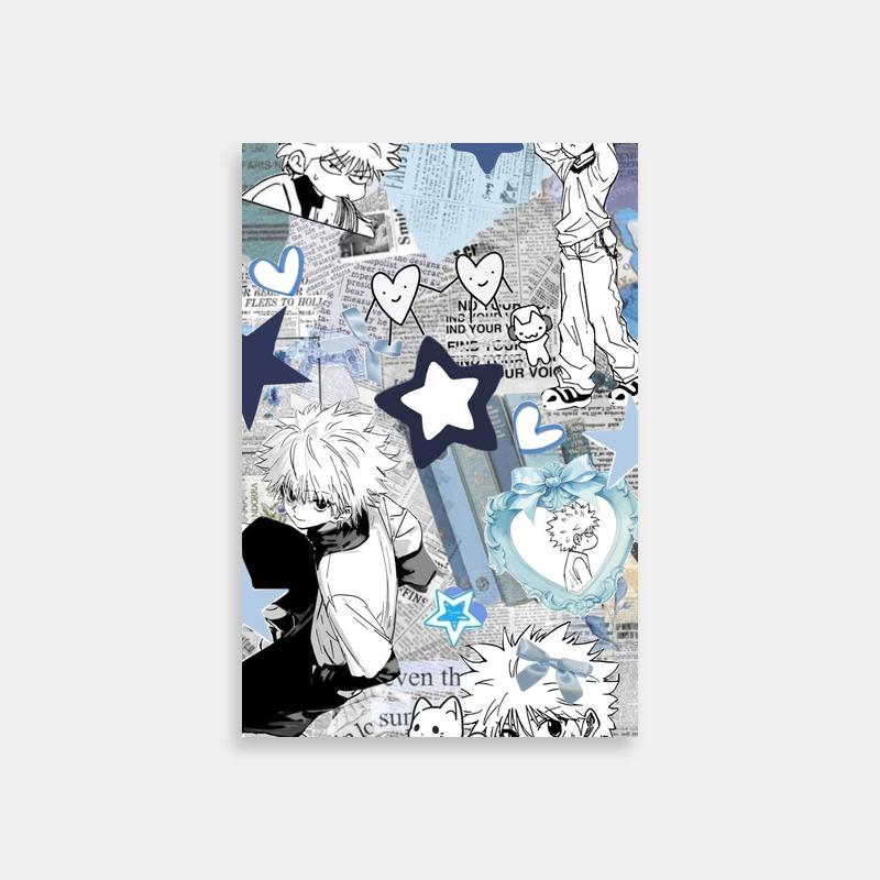 Killua Zoldyck Newspaper Style Poster - Hunter x Hunter Anime Art
