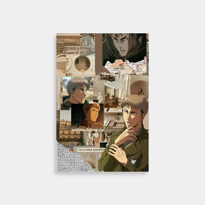 Jean Kirstein Attack on Titan Poster - Trust Me Anime Collage Art