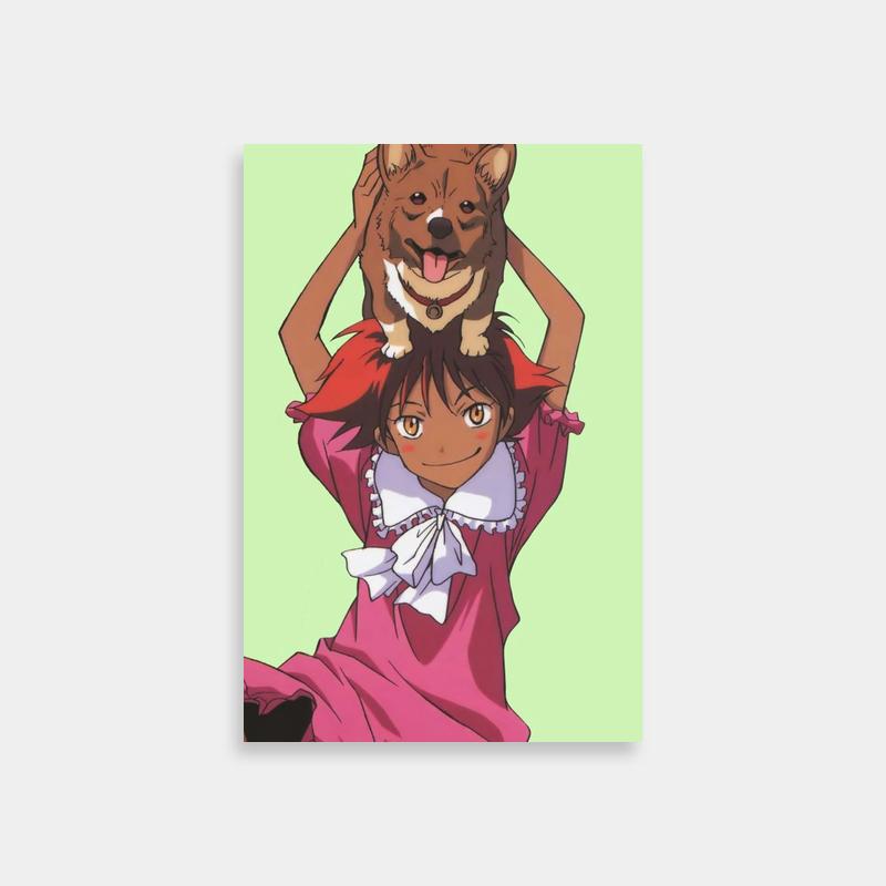 Edward Wong Cowboy Bebop Anime Poster - Playful Dog Moment