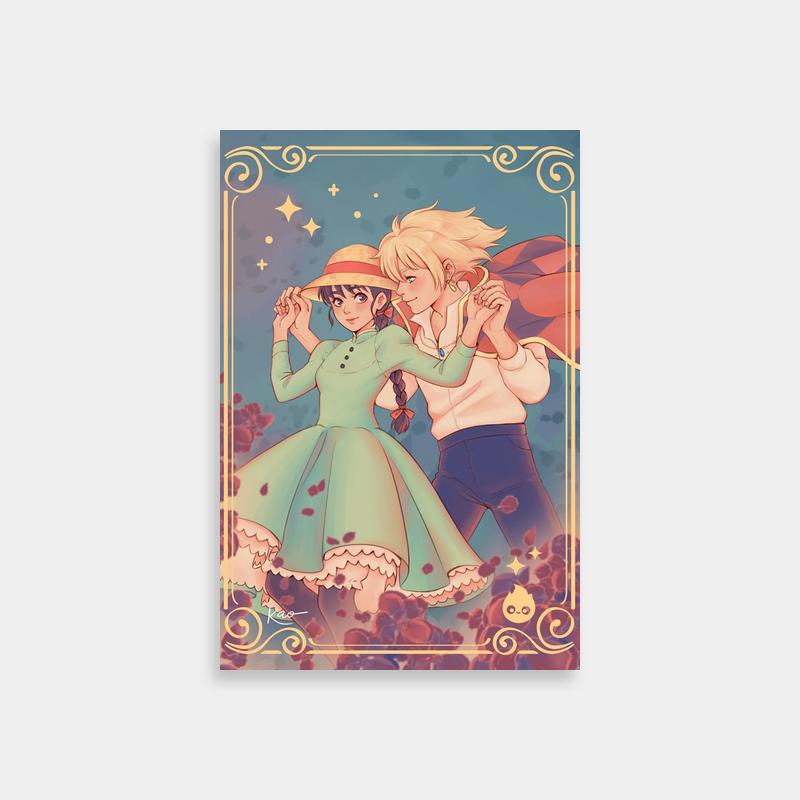 Sophie Hatter Howl's Moving Castle Poster - Starry Night Sky Scene