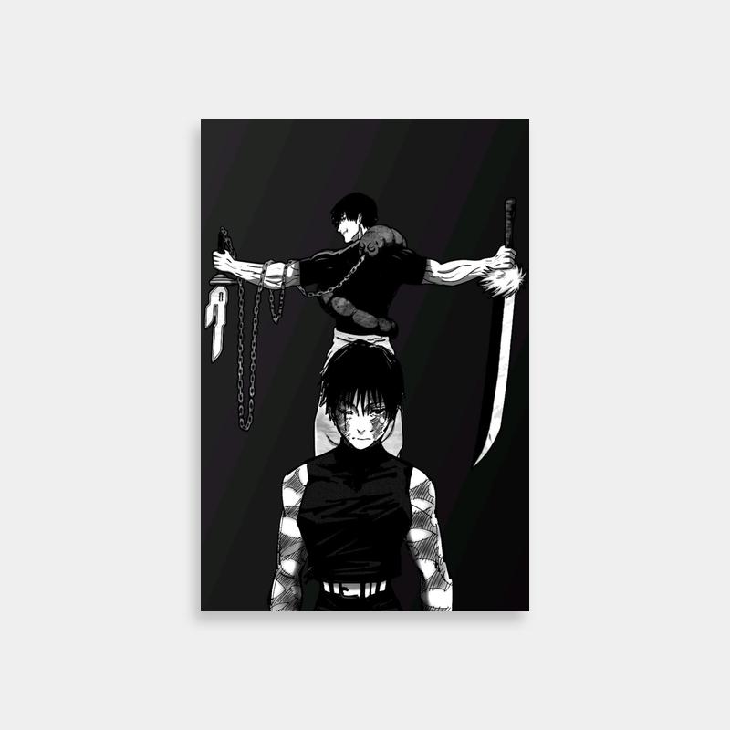 Epic Maki Zenin Jujutsu Kaisen Sword Fight Poster
