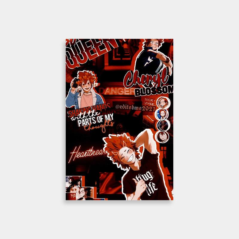 Eijiro Kirishima My Hero Academia Anime Poster - Colorful Character Art
