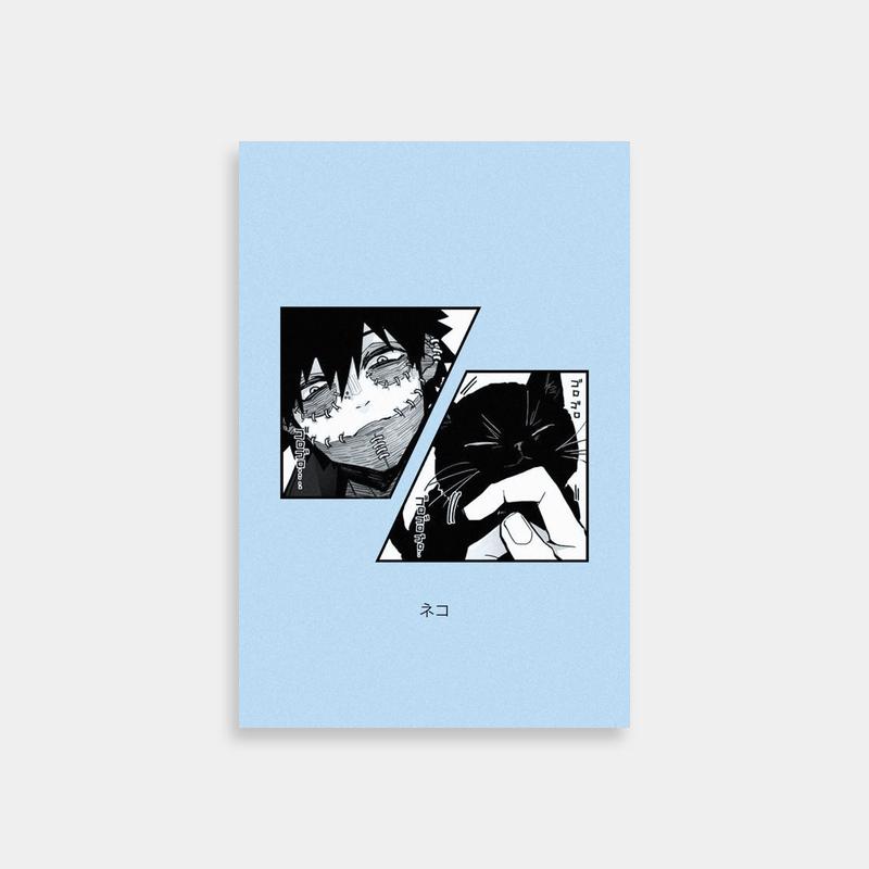 Dabi My Hero Academia Poster - Unique Cat-Themed Art