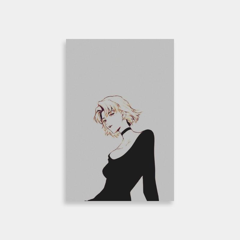 Ritsuko Akagi Neon Genesis Evangelion Poster - Woman in Black Dress