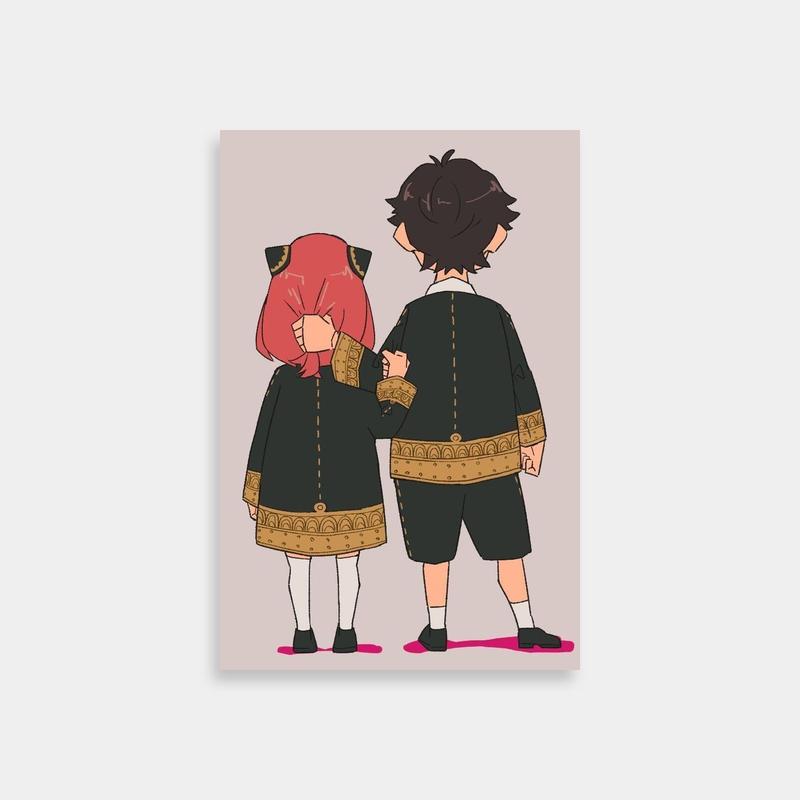 Damian Desmond Spy x Family Poster - Black and Red Outfits Duo