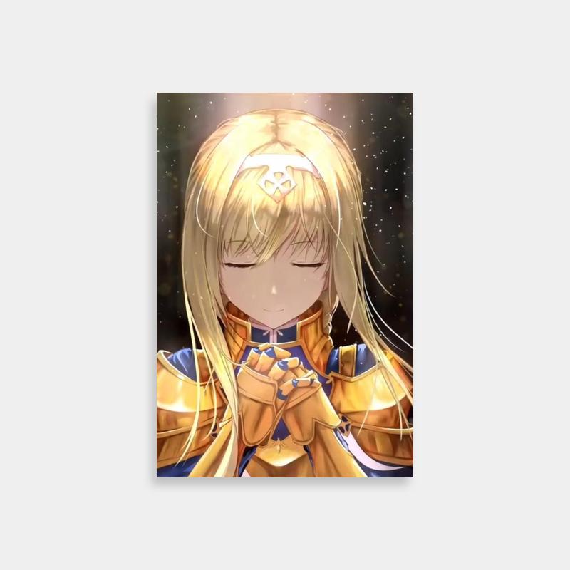 Alice Zuberg Anime Poster - Sword Art Online Wall Decor