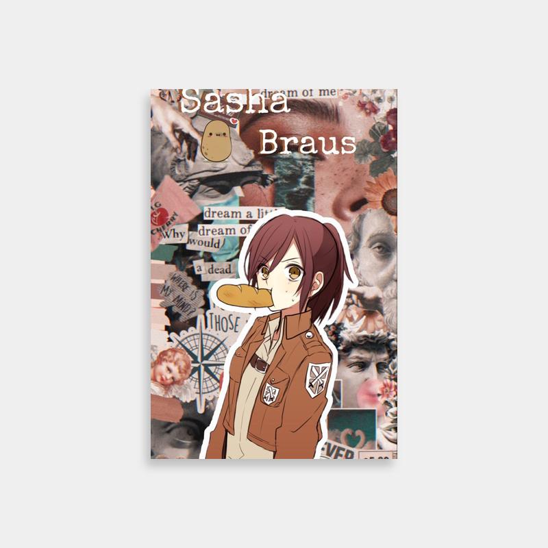 Sasha Braus Attack on Titan Wall Art - Red-Haired Anime Character