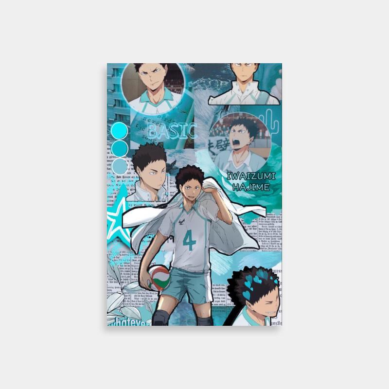 Iwaizumi Hajime Haikyuu Anime Poster - Expressive Character Art