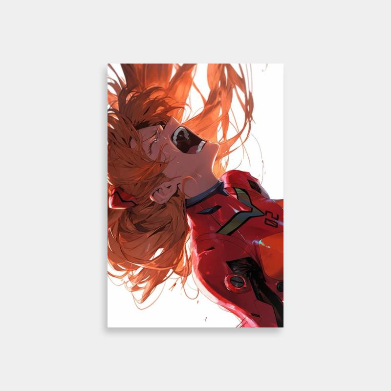 Asuka Langley Soryu Neon Genesis Evangelion Poster - Wall Collage