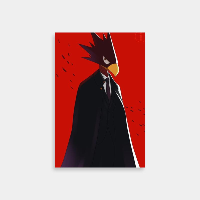 Fumikage Tokoyami My Hero Academia Poster - Angry Bird in Suit