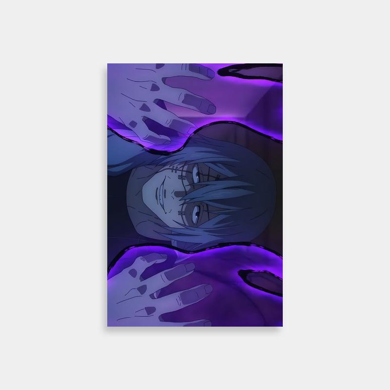 Mahito Jujutsu Kaisen Character Poster - Long Hair & Blue Eyes
