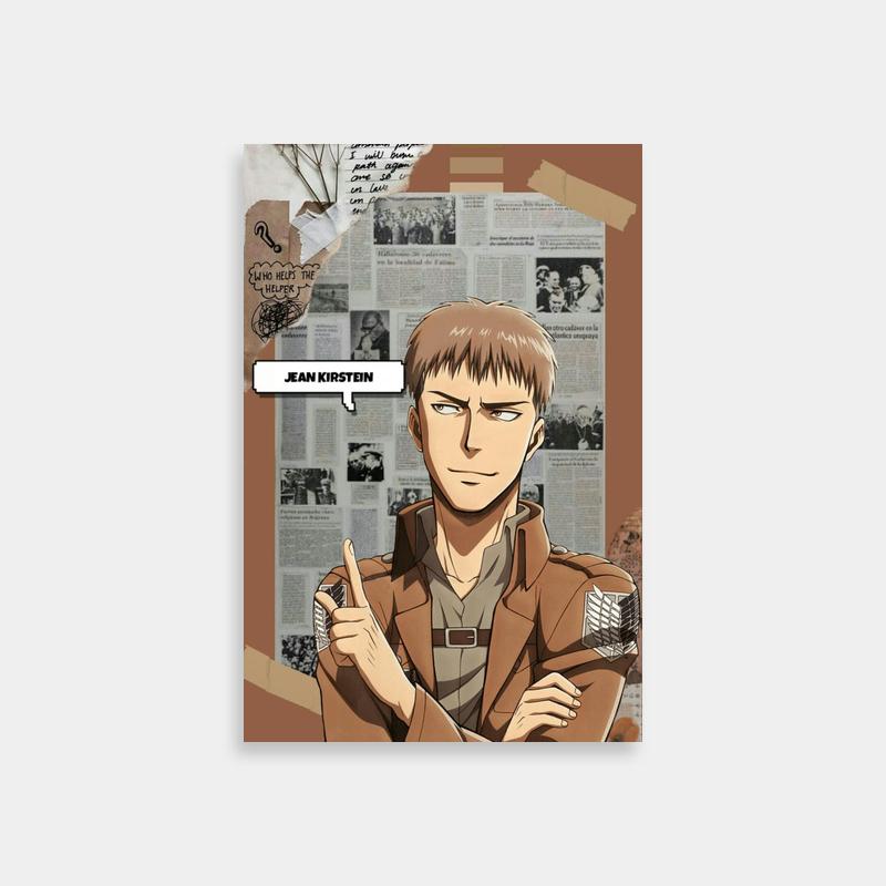 Jean Kirstein Attack on Titan Poster - Anime Character with Crossed Arms