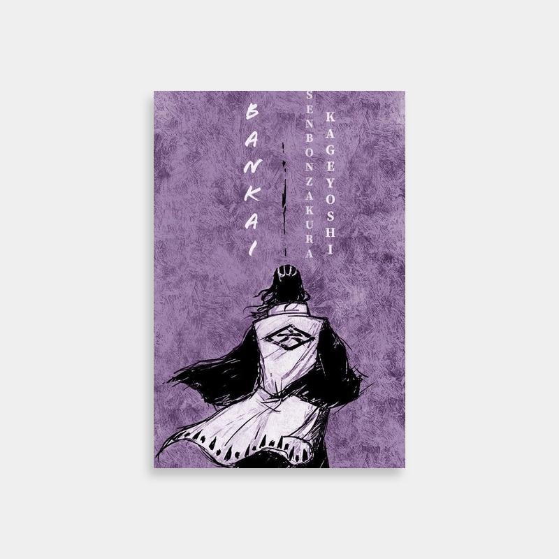 Byakuya Kuchiki Bleach Poster - Crowned Anime Art Print