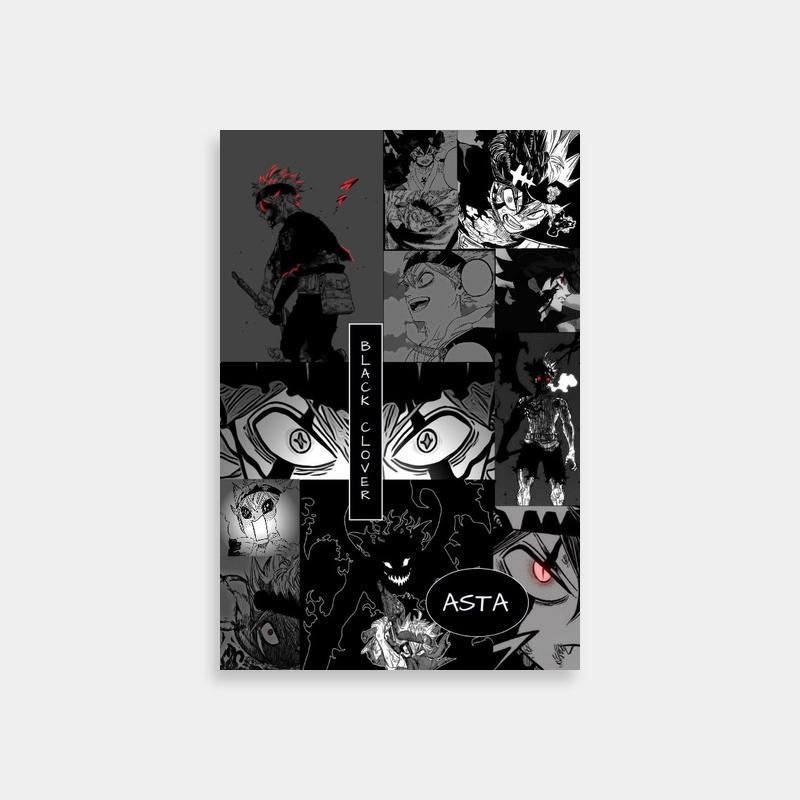 Black Clover Asta Character Art - Red Eyes Anime Poster
