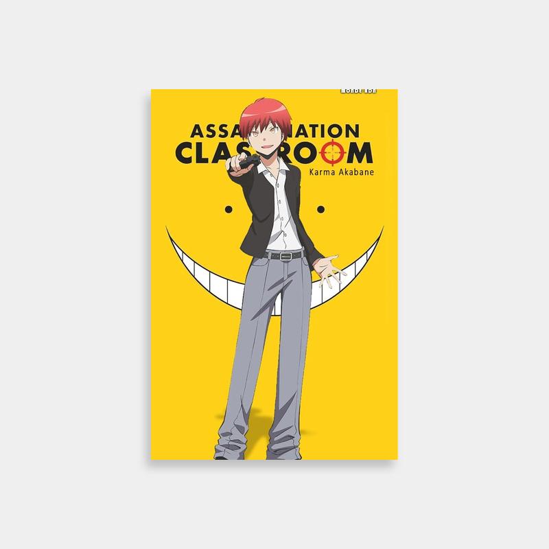 Karma Akabane Yellow Background Poster - Assassination Classroom