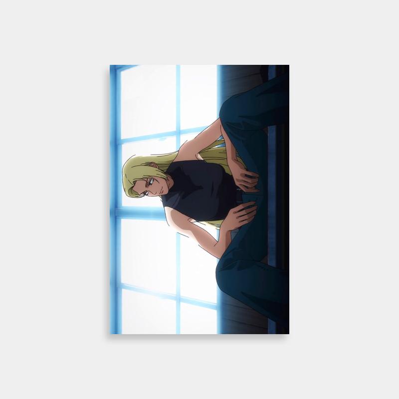 Yuki Tsukumo Window Pose Poster - Jujutsu Kaisen Art