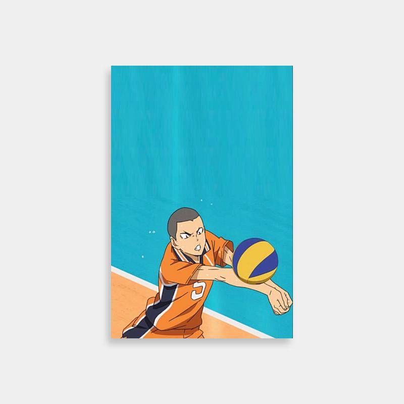 Tanaka Ryuunosuke Haikyuu Character Poster - Volleyball Player Art