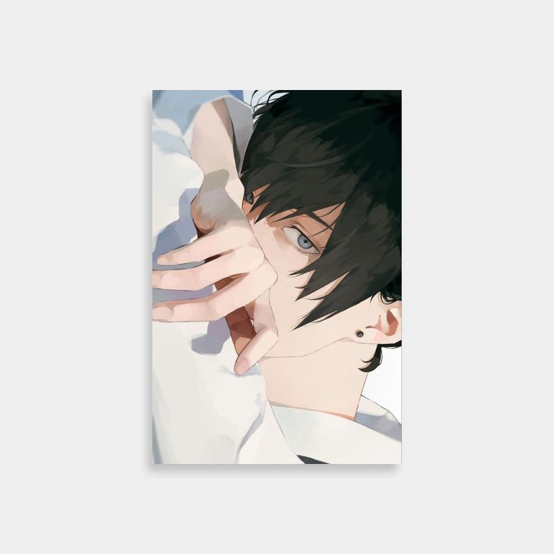 Aki Hayakawa Chainsaw Man Poster - Black Hair & Blue Eyes Art Print