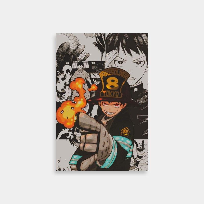 Shinra Kusakabe Fire Force Fire Extinguisher Art