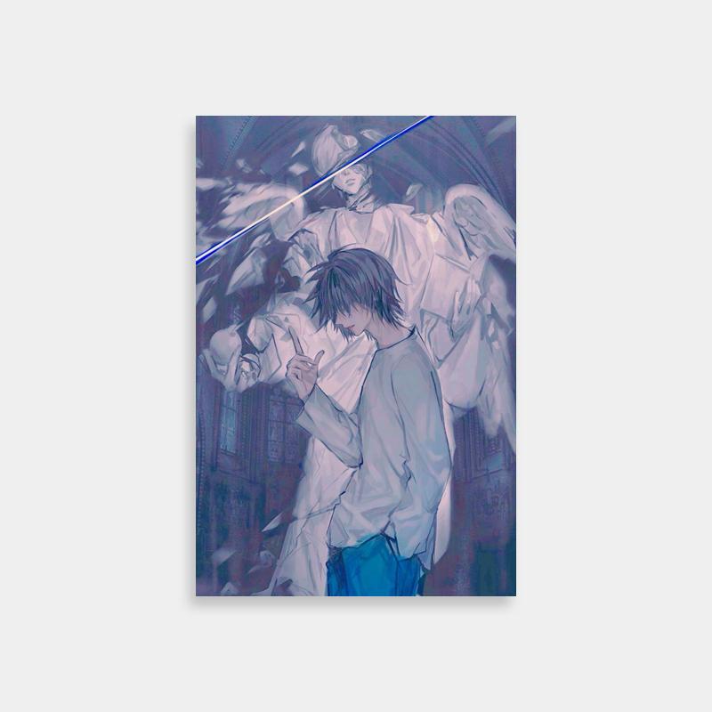 L Lawliet Dual Swords Anime Poster - Death Note Wall Art