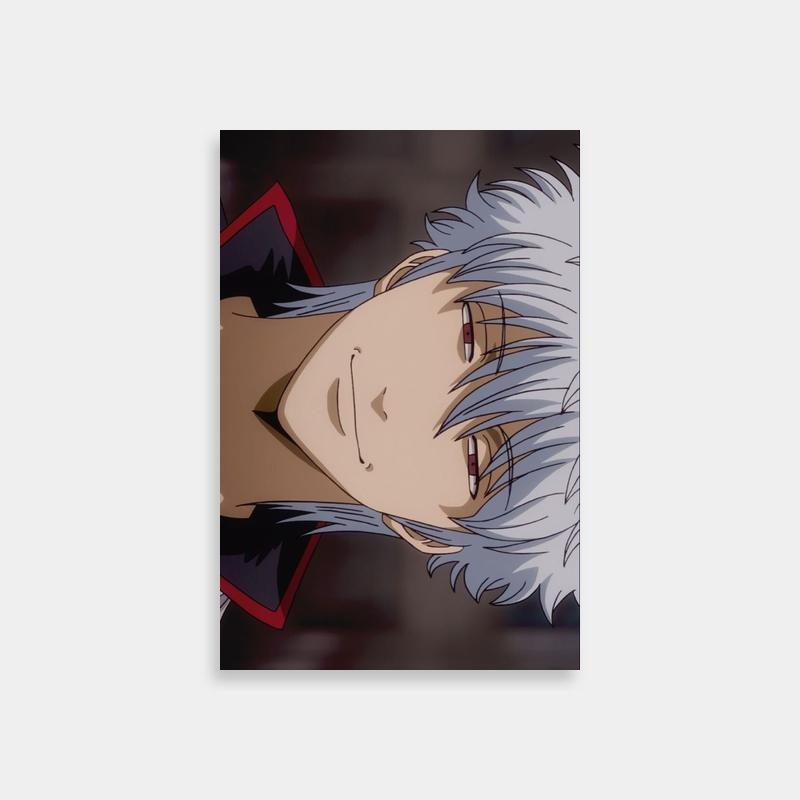 Gintoki Sakata Gintama Poster - White Hair Anime Character
