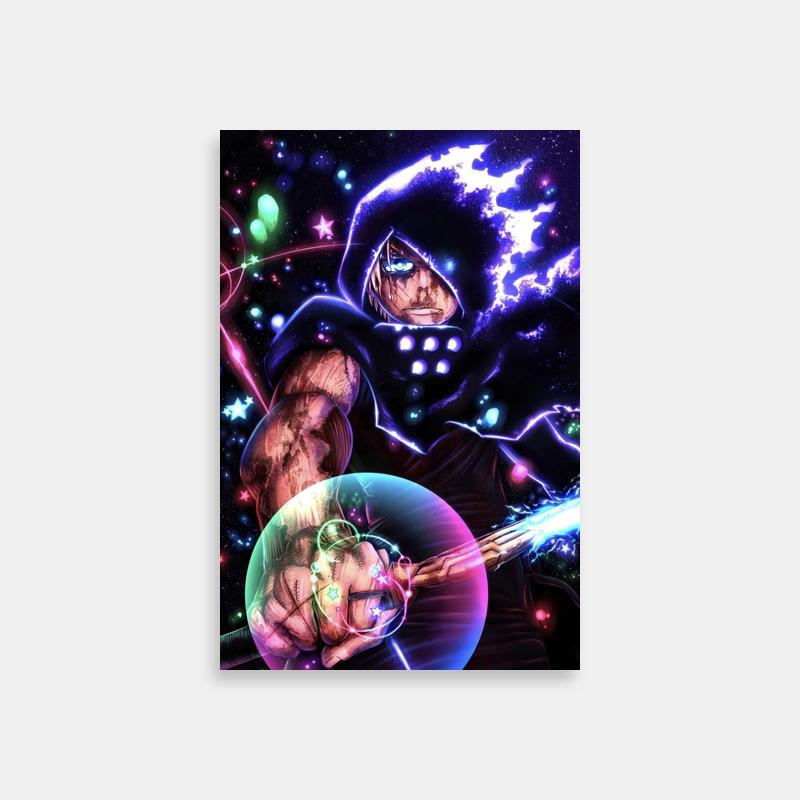 Arthur Boyle Fire Force Poster - Neon Lights Art Print
