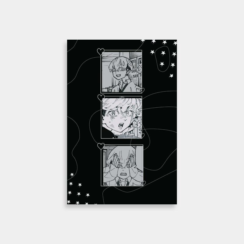 Chifuyu Matsuno Tokyo Revengers Black & White Comic Poster