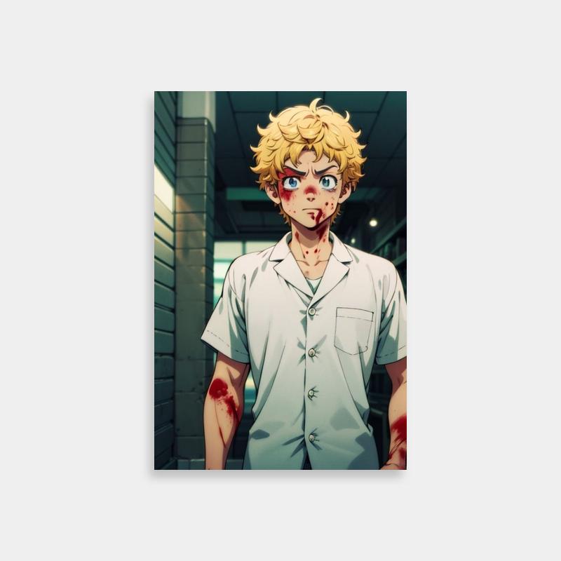 Takemichi Hanagaki Tokyo Revengers Poster - Intense Anime Wall Art