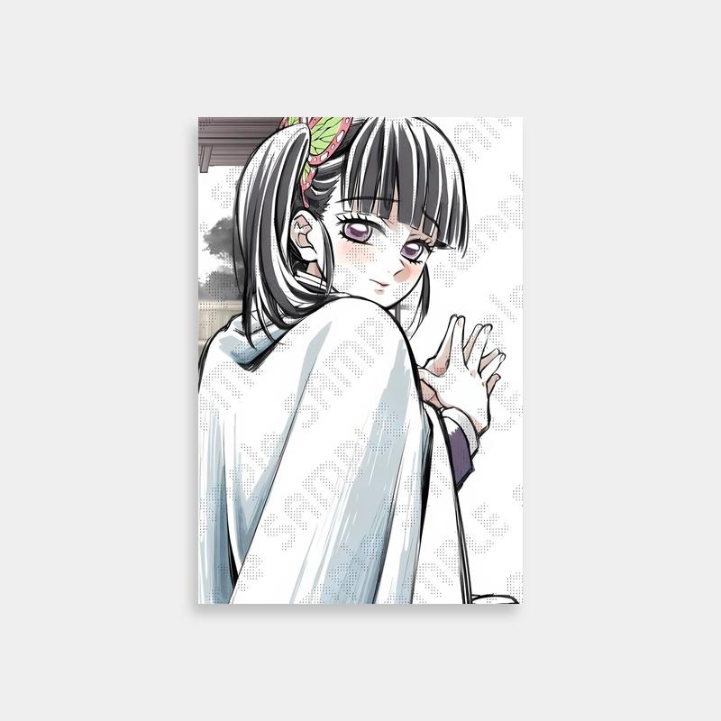Kanao Tsuyuri Hugging Scene Demon Slayer Poster