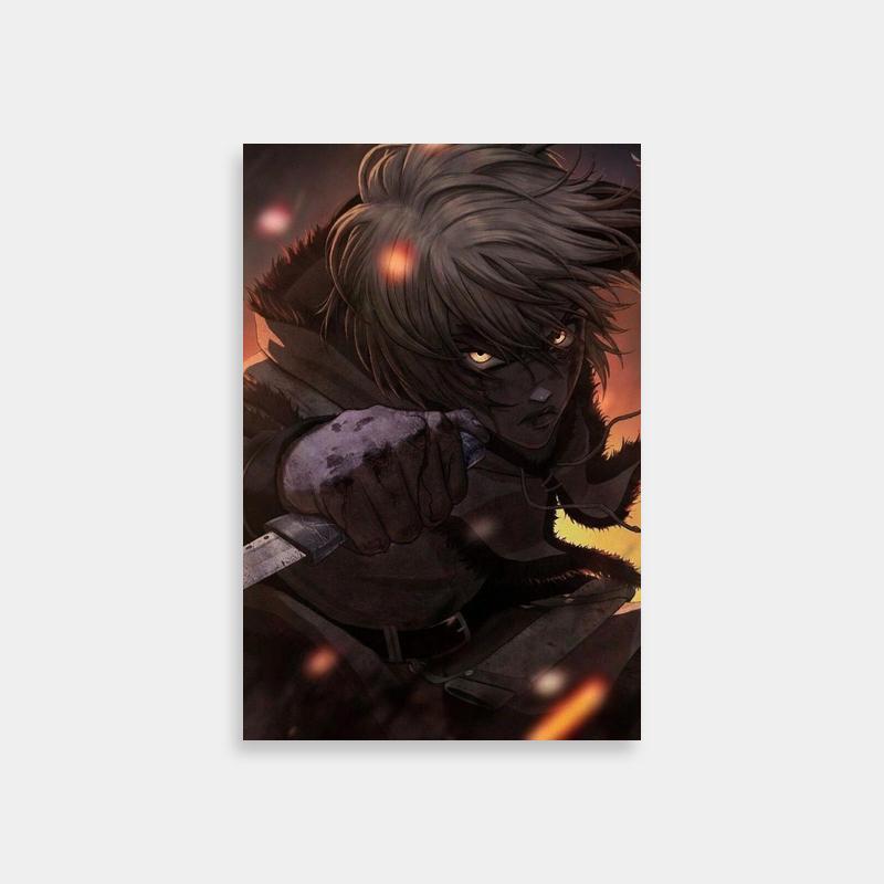 Thorkell Vinland Saga Knife Art Poster - Anime Character