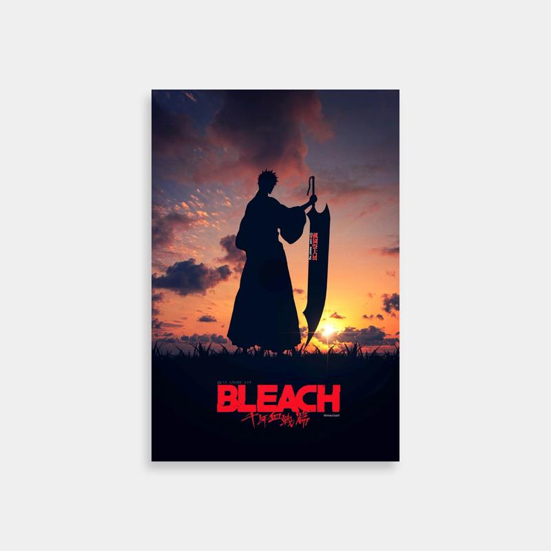 Ichigo Kurosaki Bleach Wall Art - Sunset Silhouette Poster