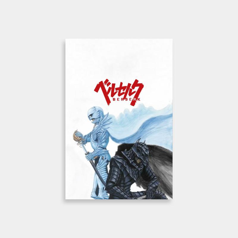 Griffith Berserk Ski Scene Poster - Ice Peak Artwork