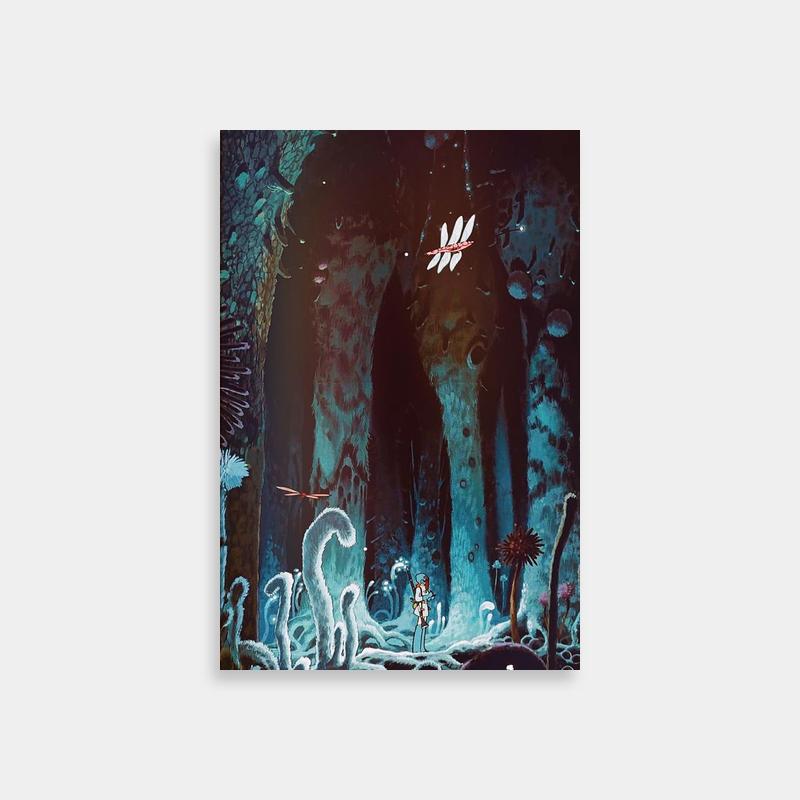 Nausicaa Cave Scene Poster - Studio Ghibli Wall Art