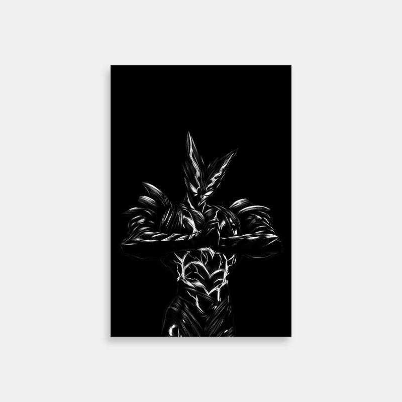 Garou One Punch Man Black & White Portrait