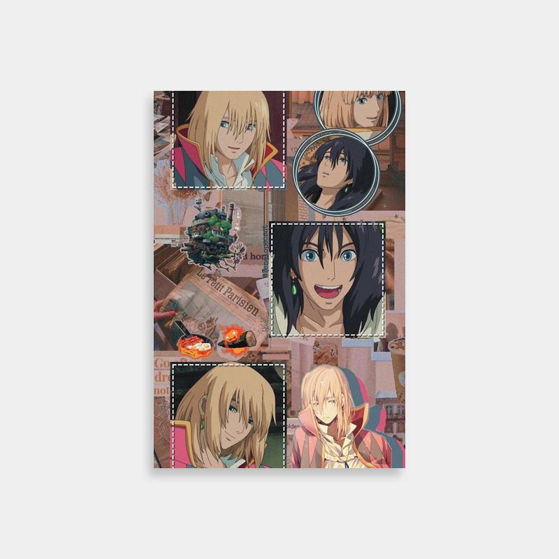 Howl's Moving Castle Anime Characters Poster - Expressive Art Collection