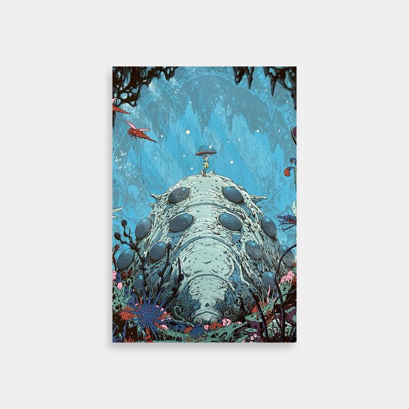 Nausicaa Giant Creature Poster - Studio Ghibli Wall Art
