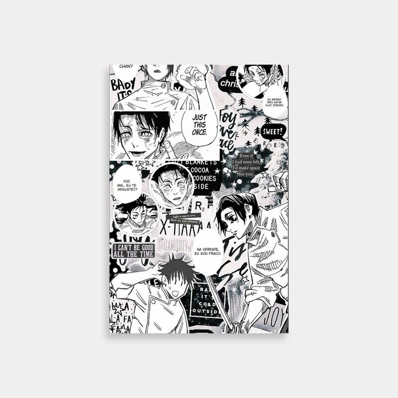 Yuta Okkotsu Black & White Poster - Jujutsu Kaisen Art Collection