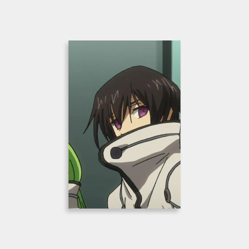 Rolo Lamperouge Code Geass Art Print - Green and Black-Haired Characters